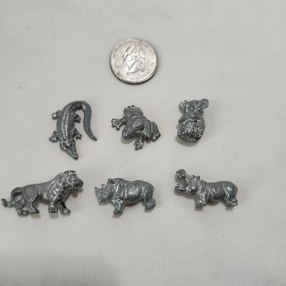 6 Wild ANIMALOPOLY Monopoly Game Pieces
Frog Koala Lion Alligator Hippo Rino HB - Picture 1 of 7